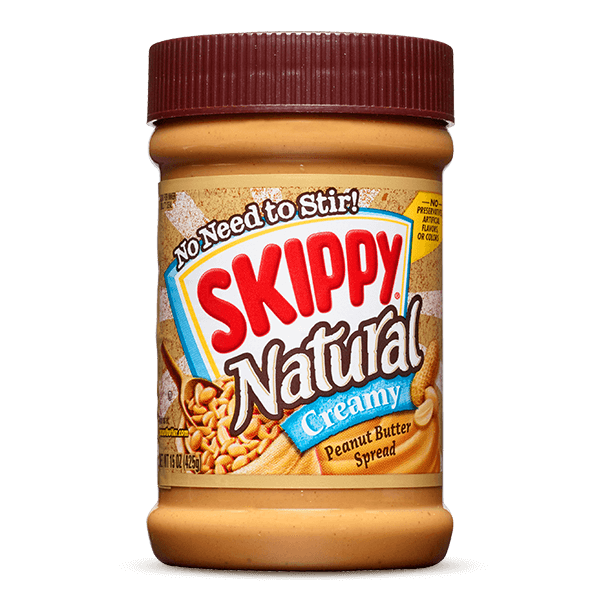 Natural Creamy Peanut Butter Spread Skippy Brand Peanut Butter
