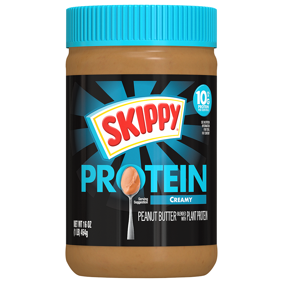 SKIPPY<sup>®</sup> Peanut Butter Blended with Plant Protein Creamy