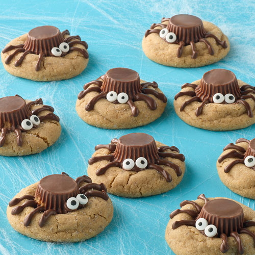 Peanut Butter Spider Cookies